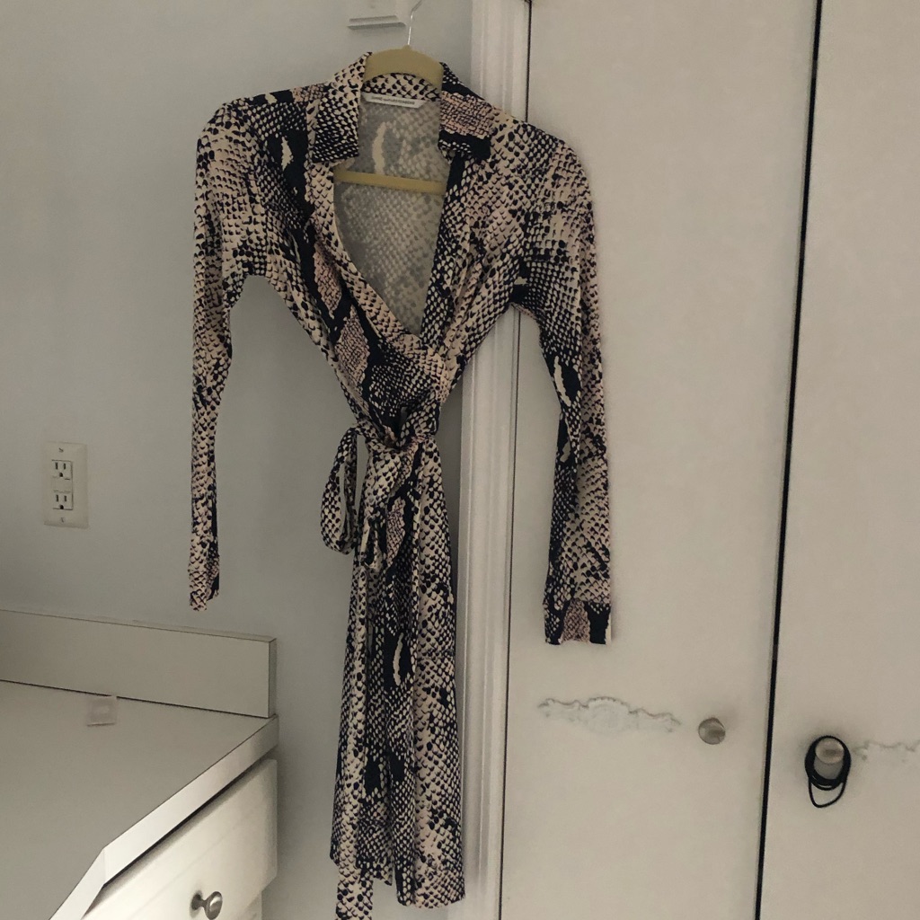 Dvf Python Wrap Dress